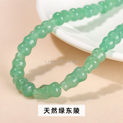 8 * 14 natural Dongling jade gourd loose bead pendant