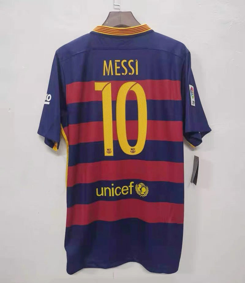 Barcelona Classic 10 Messi Rivaldo Puyol Figo Neymar Long Short Sleeve