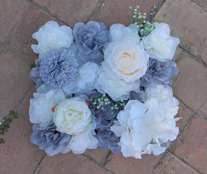 Artificial rose hydrangea wall