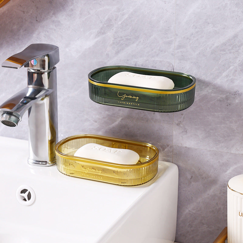 Large Wall-Mounted Drainage Soap Dish