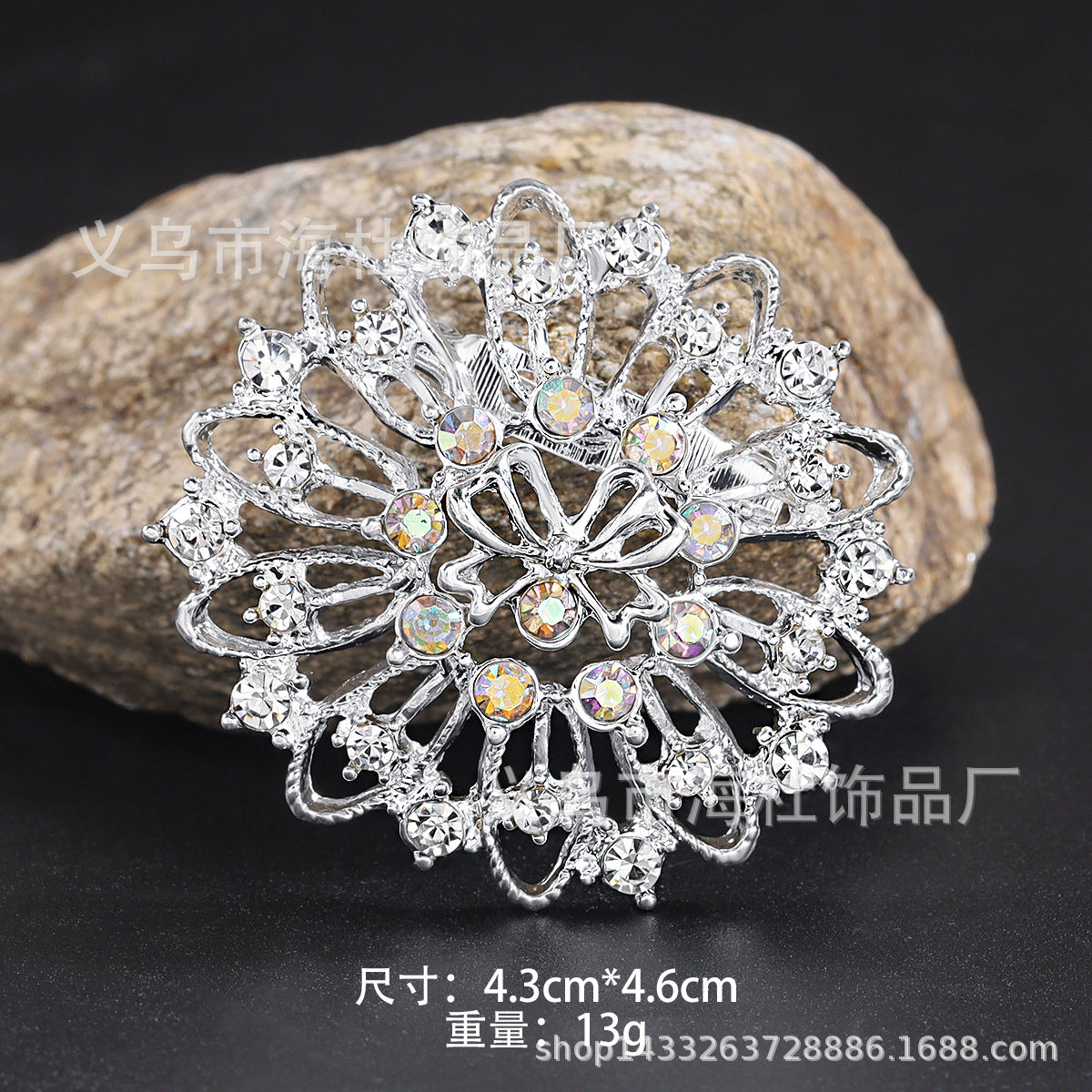 Alloy Rhinestone Brooch Pin fashion