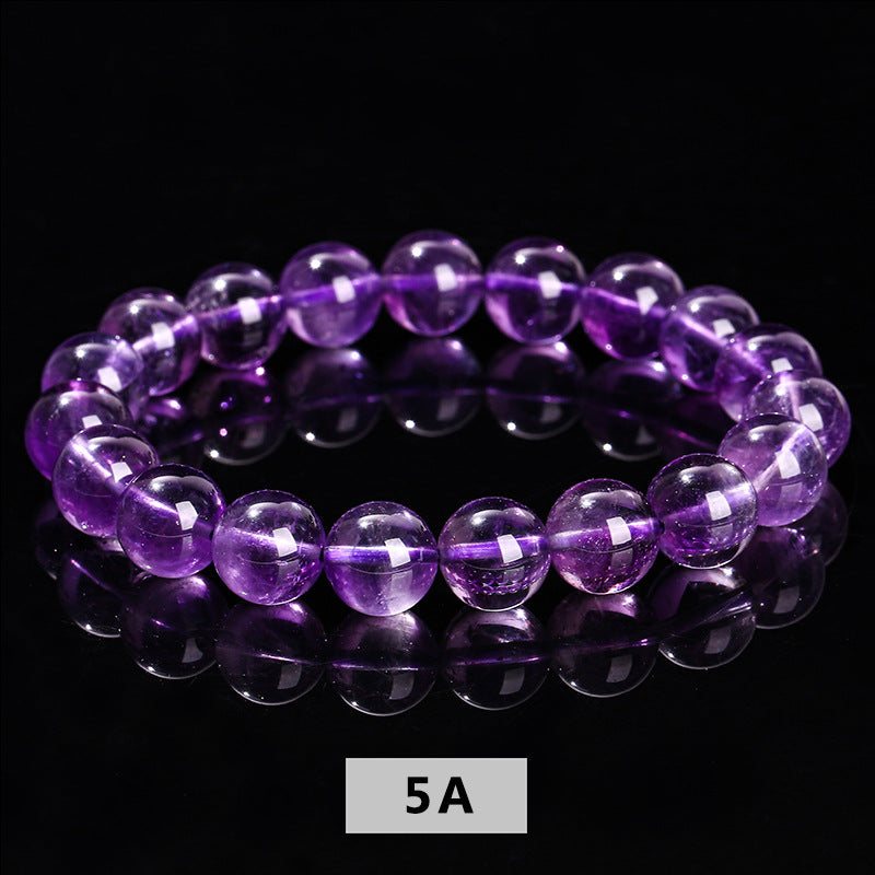 Natural amethyst bracelet single circle simple