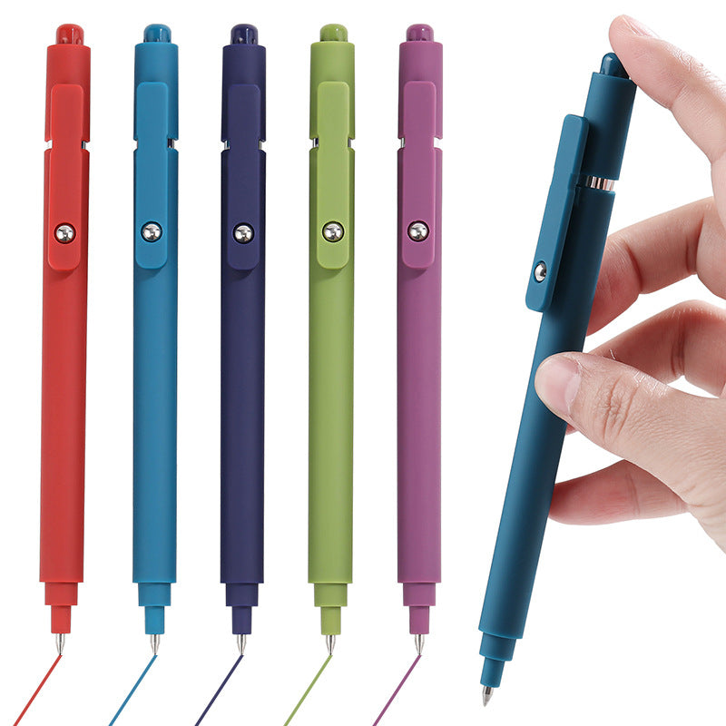 Push-to-go gel pen 0.5 low-center-of-gravity ballpoint pen clip