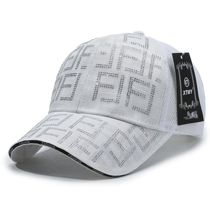 Mesh Breathable Letter F Duckbill Cap