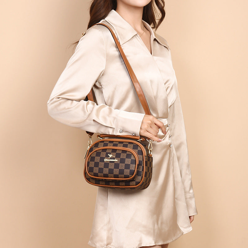 Retro printed atmosphere light luxury versatile bag