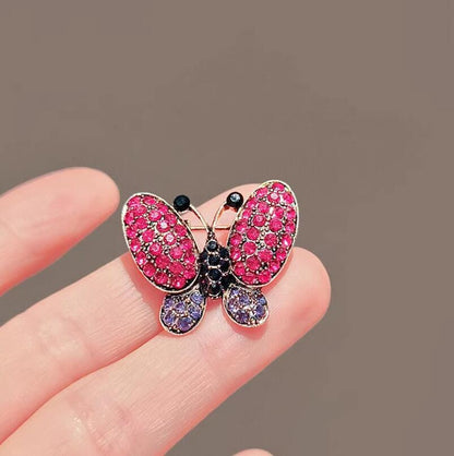 Rose Butterfly Brooch