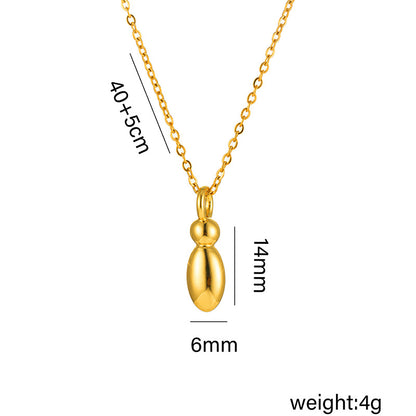 18K Gold Plated Initial Letter Pendant Necklace