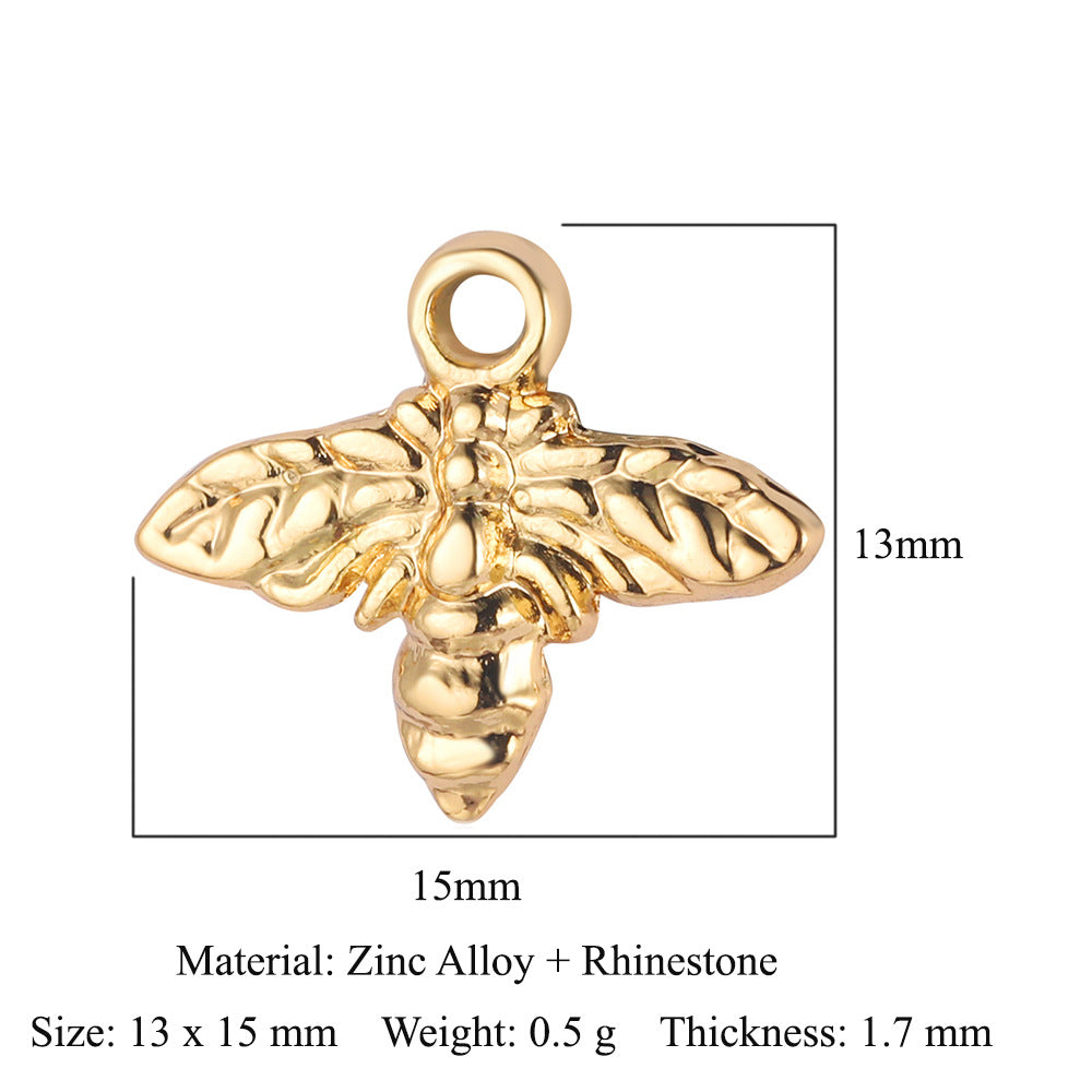 5 pcs/pack butterfly sun alloy pendant