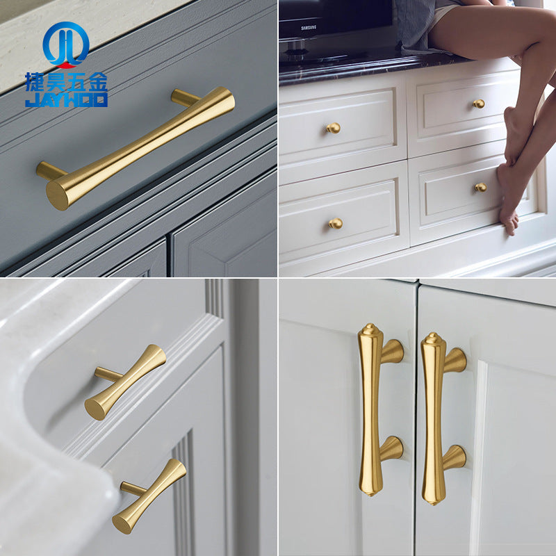 Simple solid brass handle