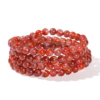 Nanhong Piaohua agate multi-circle bracelet