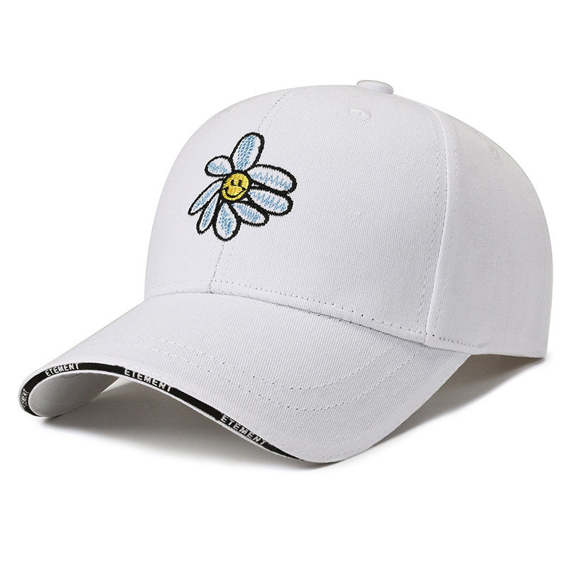 Daisy Letter Korean Style Sun Protection Duckbill Cap