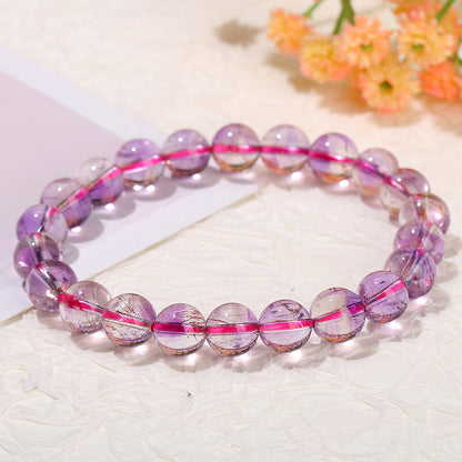 Natural purple super seven bracelet women