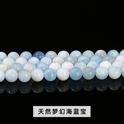 Aquamarine loose beads DIY jewelry accessories beads