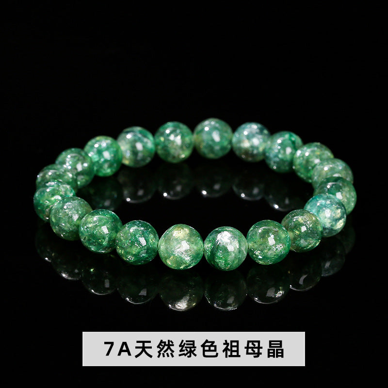 Natural green grandmother crystal bracelet