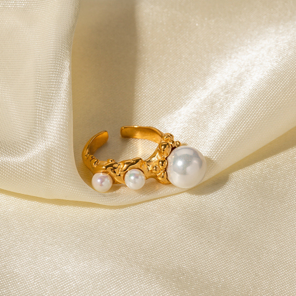 Pearl open ring