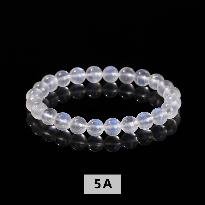 Pulsera de luz de luna azul natural 