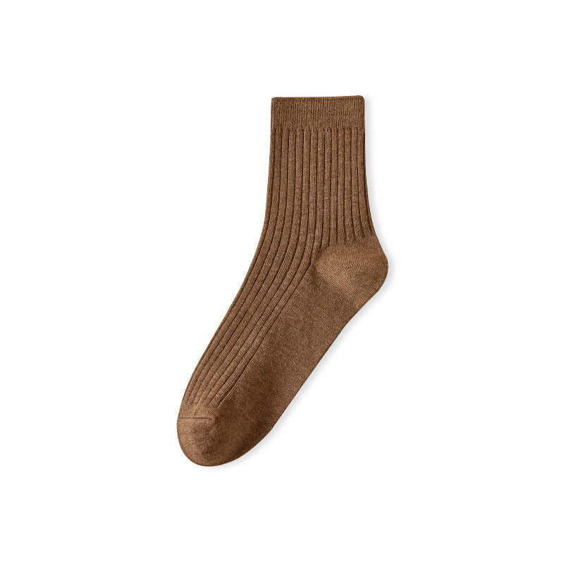 Autumn-Winter Cotton Breathable Double Needle Men's Socks