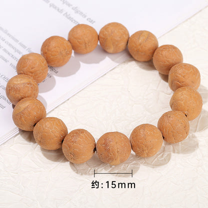 Nepalese Phoenix Eye Bodhi Round Bead Bracelet