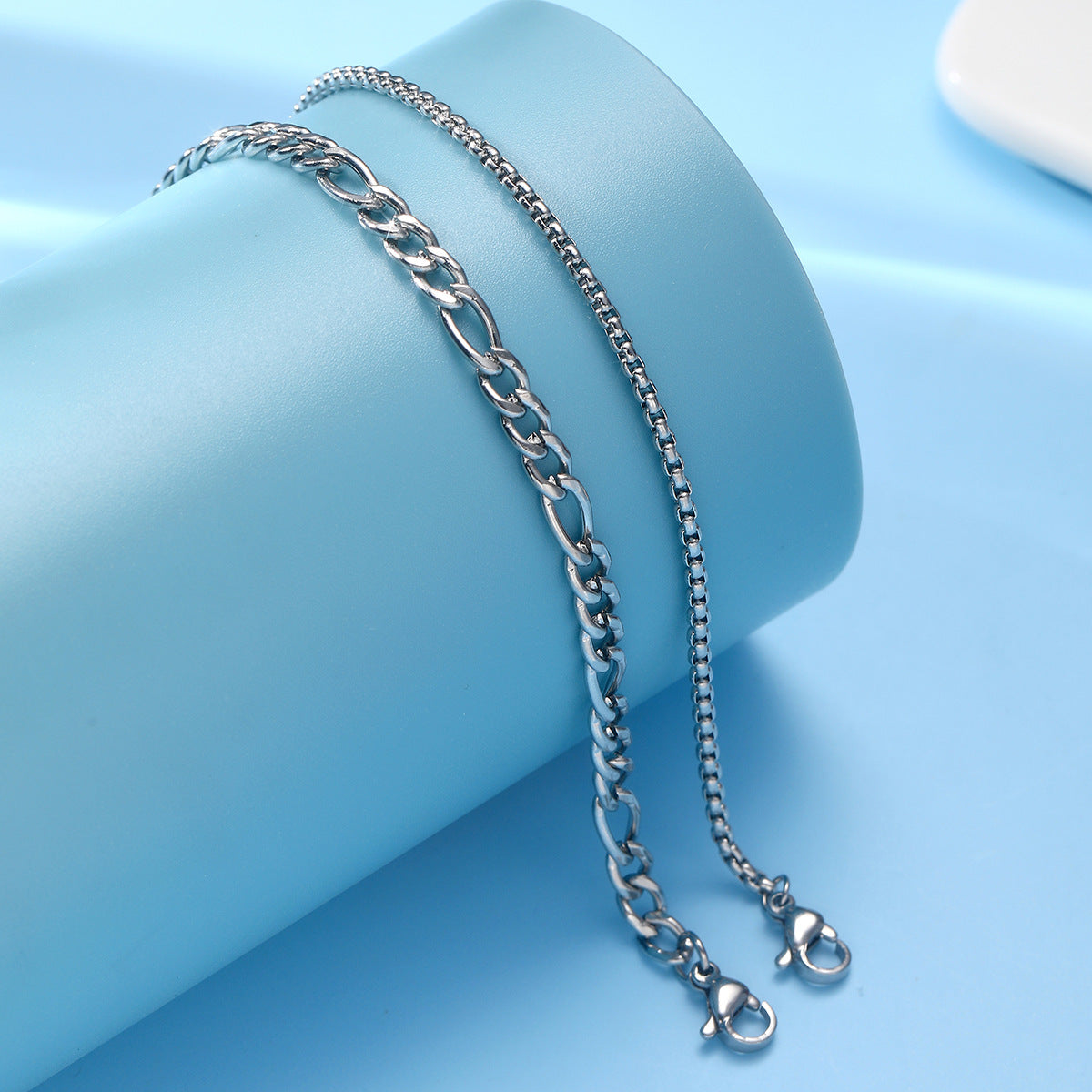 Stainless Steel Flat Chain Bracelet