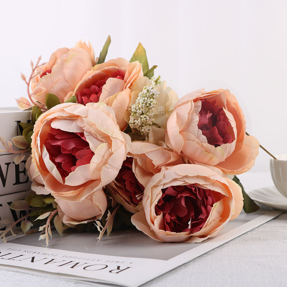 Artificial Peony Bouquet