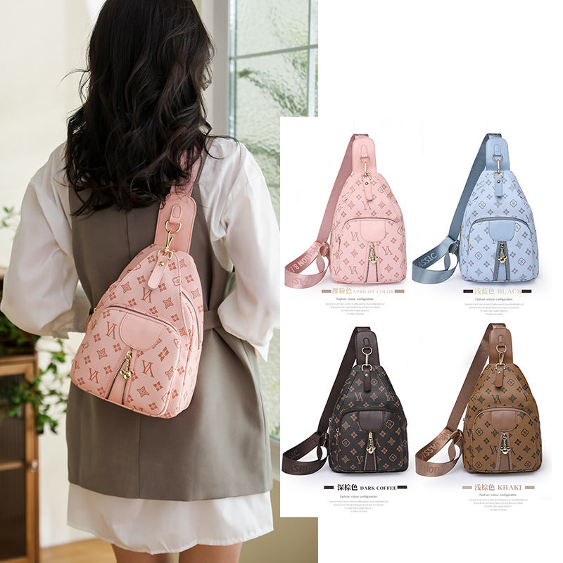 New breast bag Korean version fashion printing