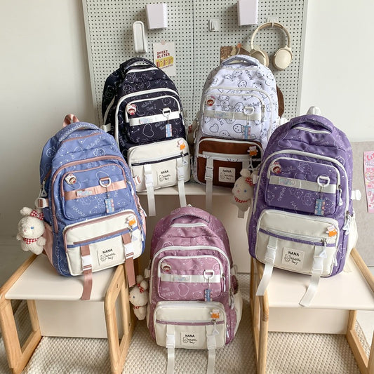 Fashion contrast color backpack