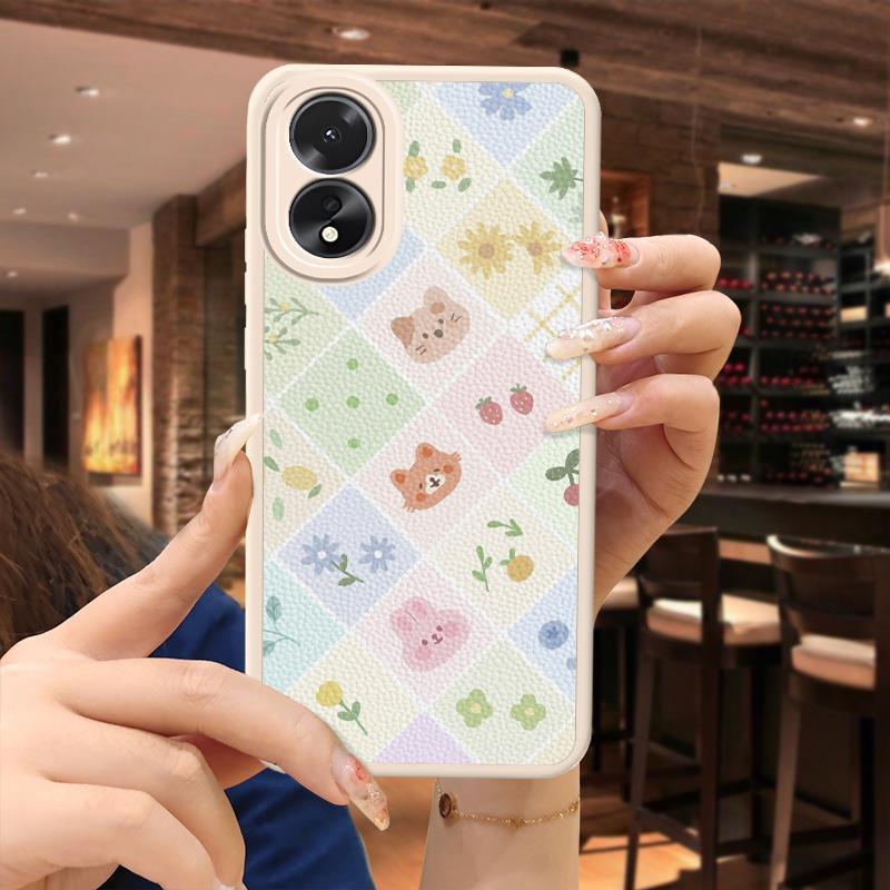 OPPO A38/A18 Quirky Silicone Case Cartoon Couple