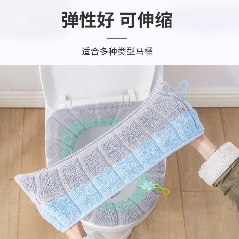 Winter Thick Plush Toilet Seat Cover, Universal for All Seasons