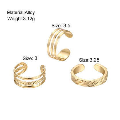 Vintage Ankle Ring Set 3 Pieces