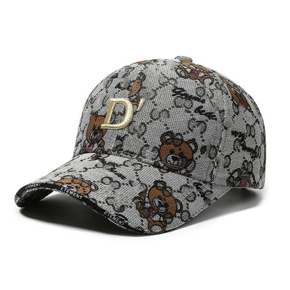 Cartoon Bear Sun Protection Duckbill Cap