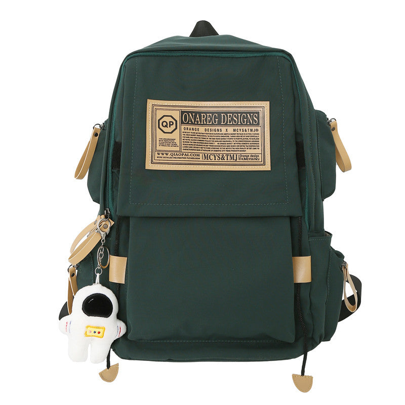 Pure cotton canvas simple cute forest style backpack