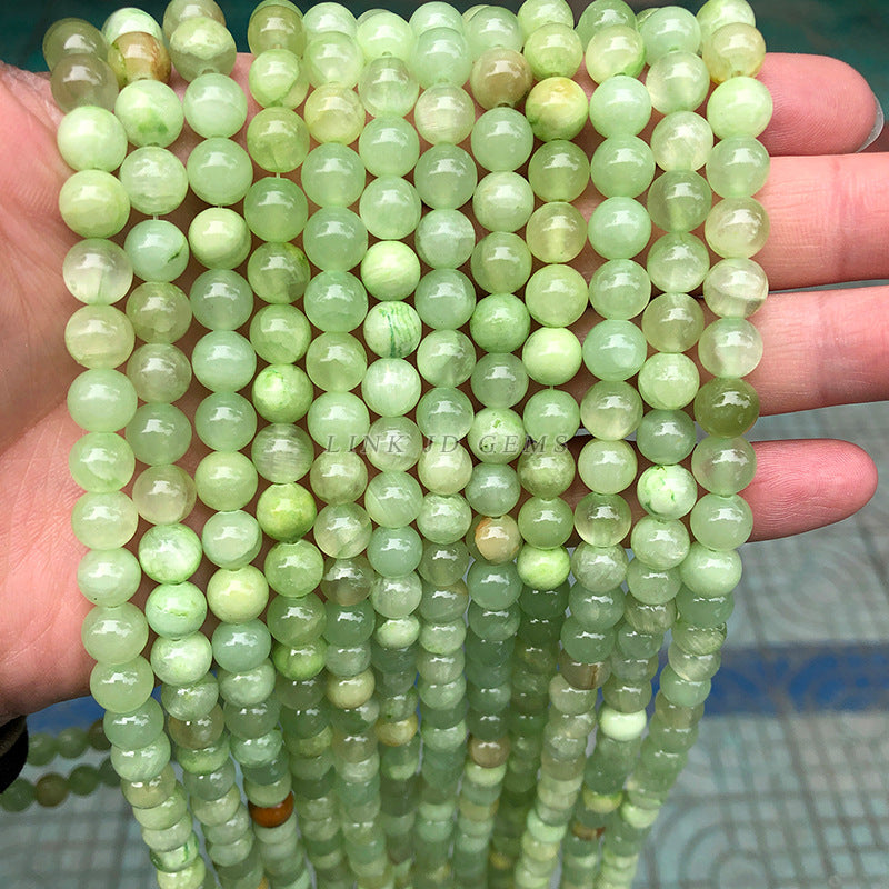 Chalcedony loose beads light blue jade round beads wholesale