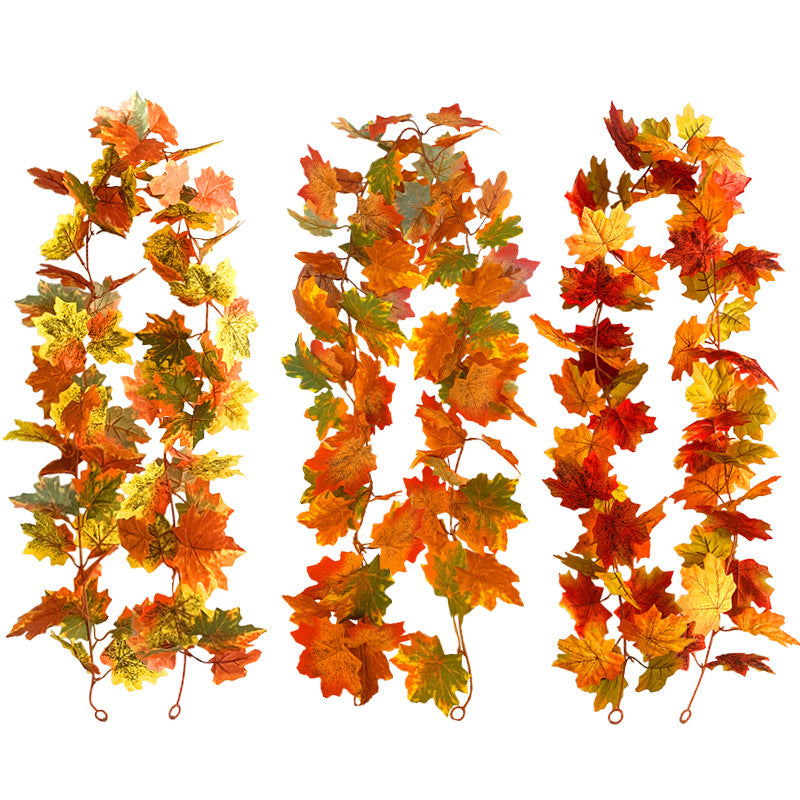 New imitation maple leaf vine Halloween decoration