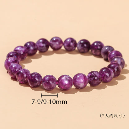 Natural purple grandmother crystal bracelet