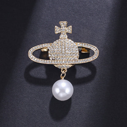 High-end brooch brooch imitation pearl