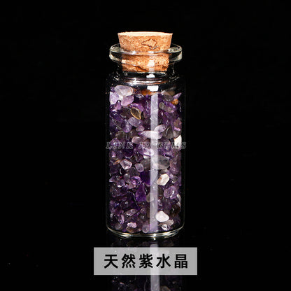 Crystal gravel wishing bottle jade agate gravel