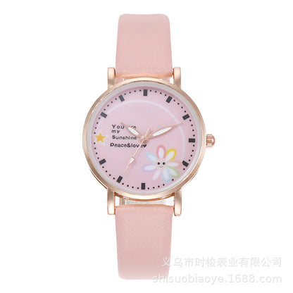 Pink Girls Watch Daisy Academy Style