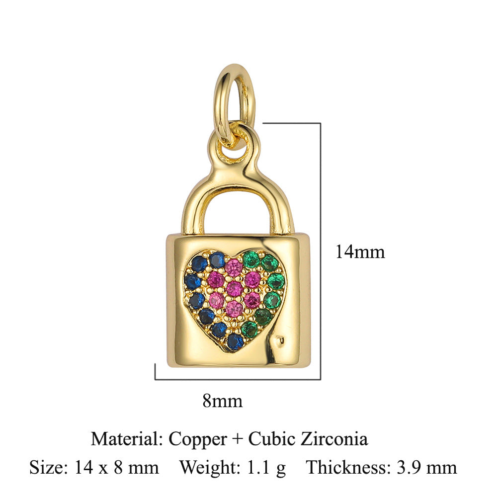 Virgin of the Cross Copper Zircon Pendant