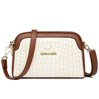 Summer versatile two-layer shoulder bag