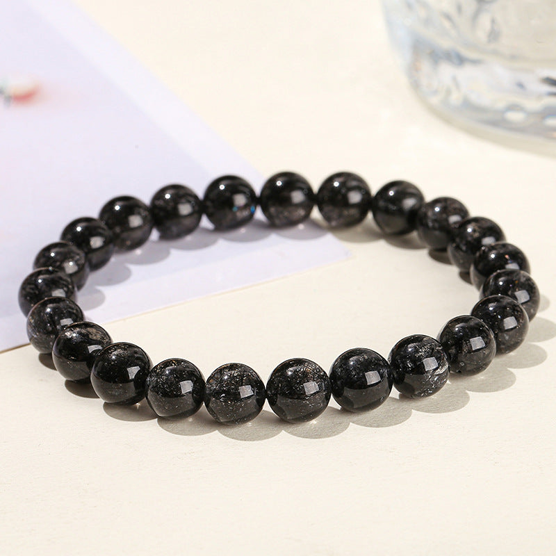 7A Natural Devil Black Hair Crystal Bracelet