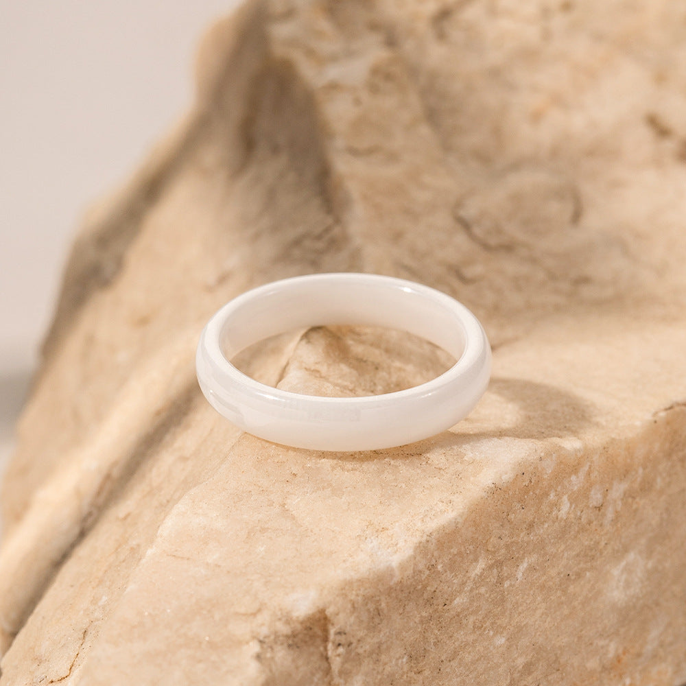 4mm wide white ring