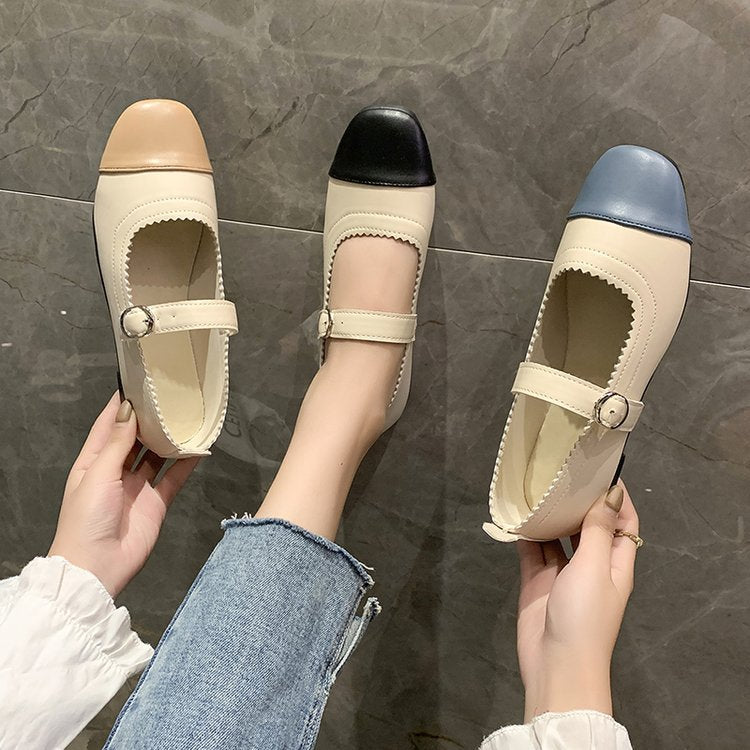 Soft leather fashion shoes women