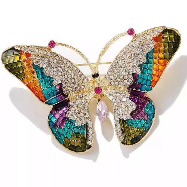 Colorful Butterfly Brooch