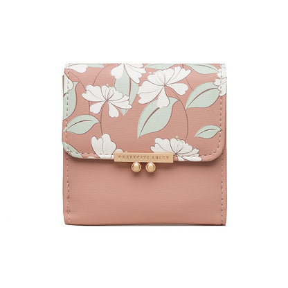 Women's Short Wallet PU Printed Buckle