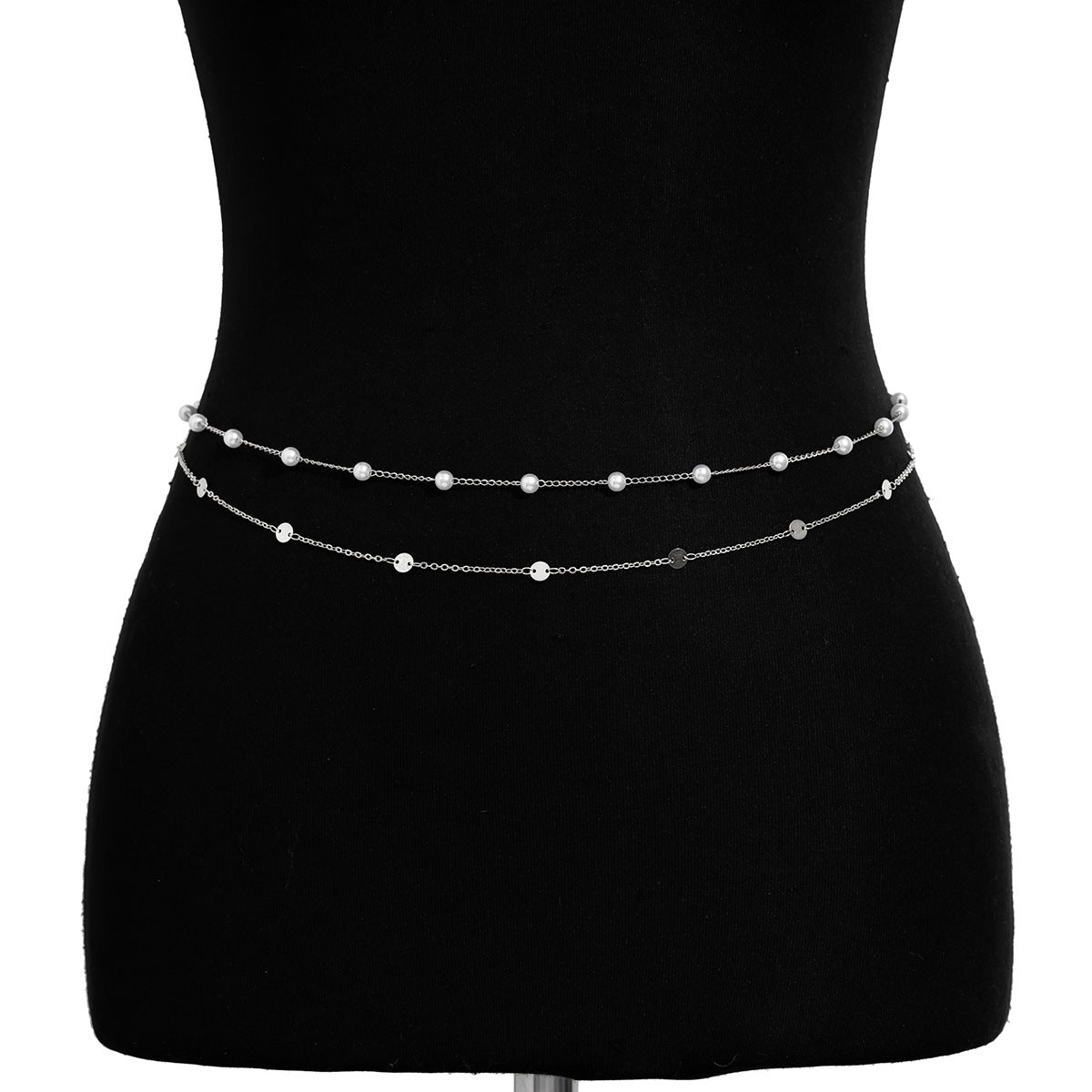 Party imitation pearl body chain fashion