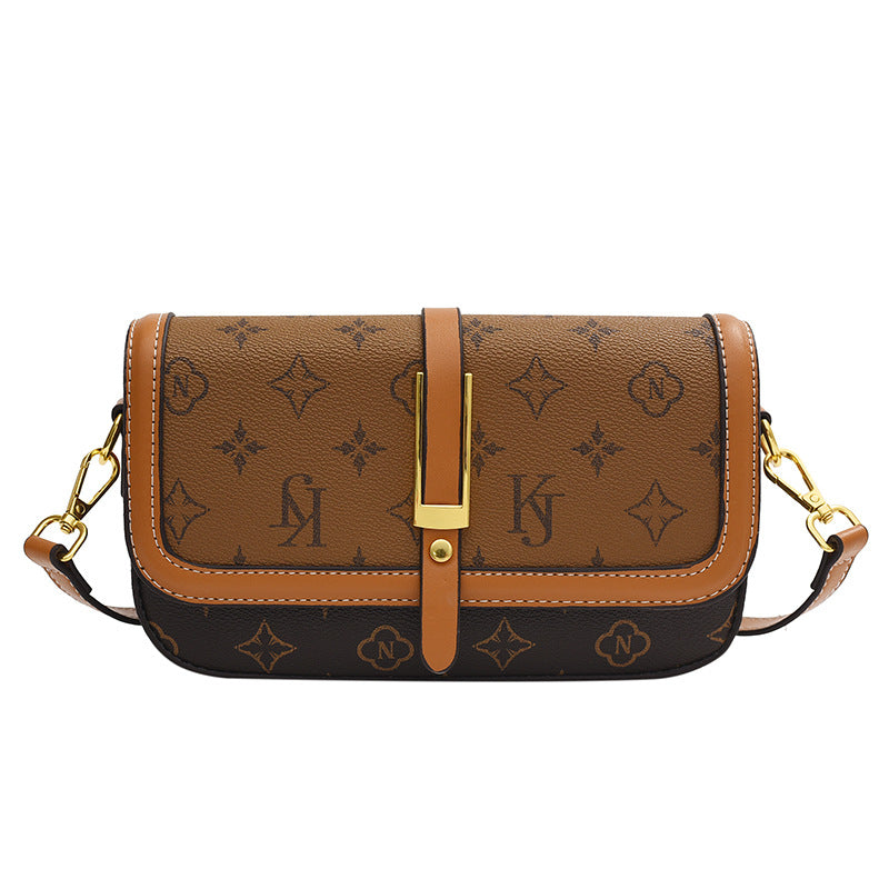 Classic printed messenger small square bag