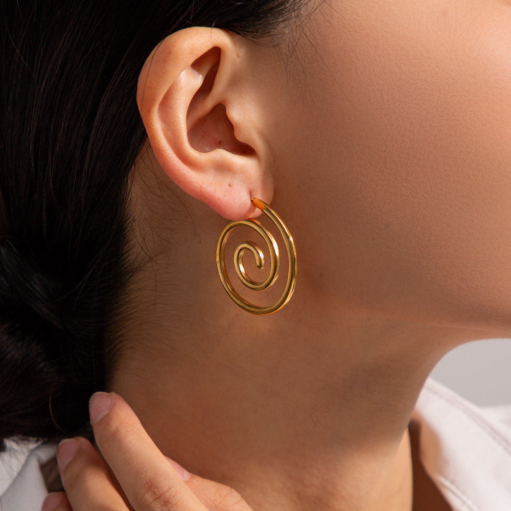 Swirl Hollow Earrings