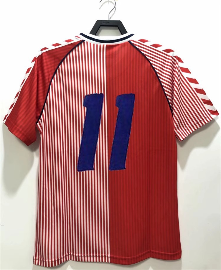 86 WC Denmark Laudrup Retro Home Away Jersey