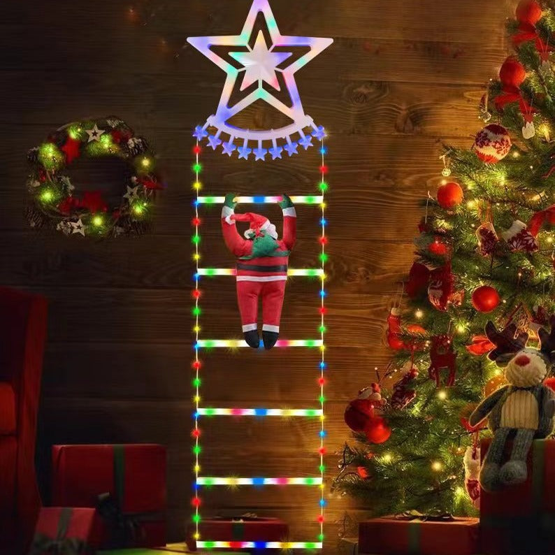 Santa Claus Ladder Light