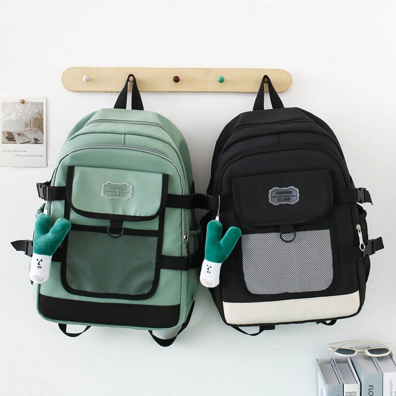 3-piece large capacity backpack for college students